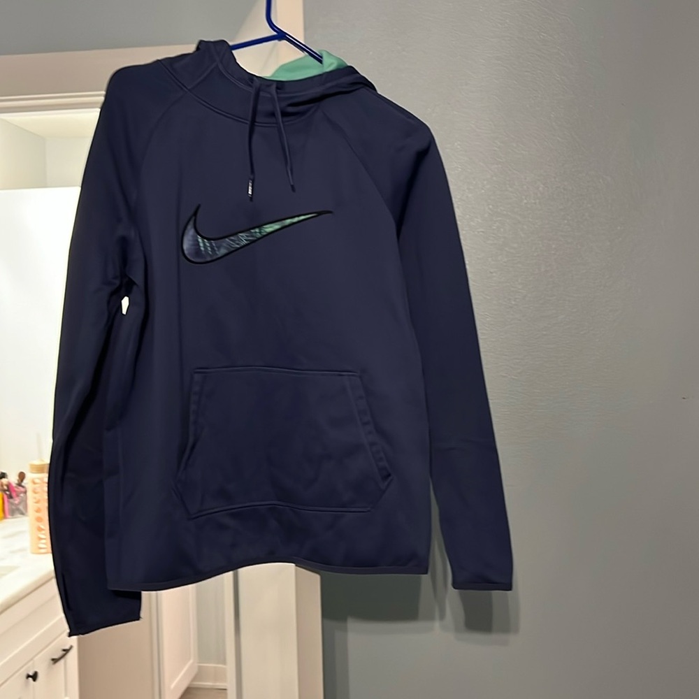 Nike blue/purple and mint green dri fit sweatshirt